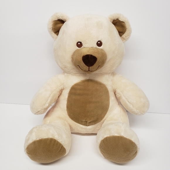 Build a Bear 13" Cream Tan Teddy Bear Seated Plush - Picture 1 of 5